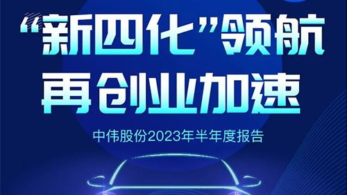 中偉股份2023半年報(bào)丨“新四化”領(lǐng) 航 再創(chuàng)業(yè)加速！